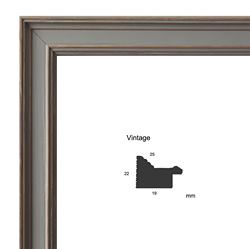 Échantillon cadre sur mesure baroque VINTAGE GRIS