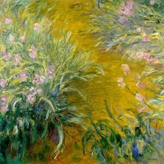 Image 1CM2177 The Path through the Irises PEINTRE PAYSAGE Claude Monet