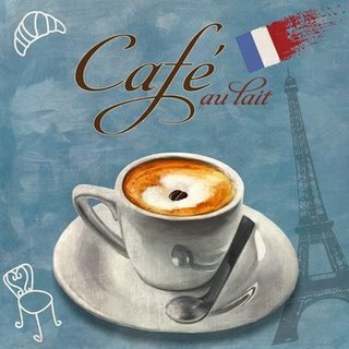 Image 1CU1243 Café au lait VINTAGE DECORATIF Skip Teller