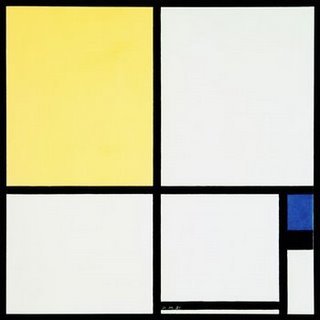 Image 1MON2121 Composition with Blue and Yellow  ART MODERNE  Piet Mondrian