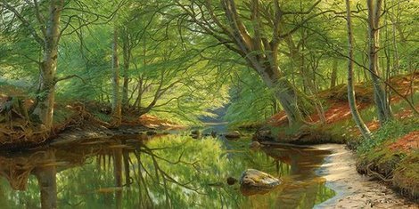 2AA3075-A-stream-through-the-woods-PAYSAGE--Peder-MAžrk--MAžnsted