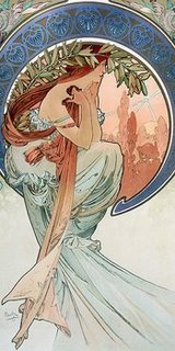 2AMU2646-La-poesie-FIGURATIF-ART-MODERNE-Alphonse-Mucha