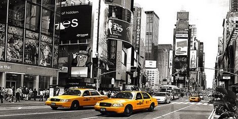 Image 2AP3349 Taxi in Times Square NYC URBAIN AUTOMOBILE Anonymous 