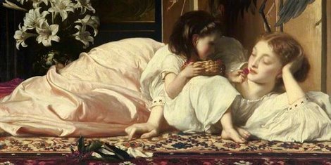 Image 2LG3787 Mother and Child FIGURATIF ART CLASSIQUE Frederic Leighton