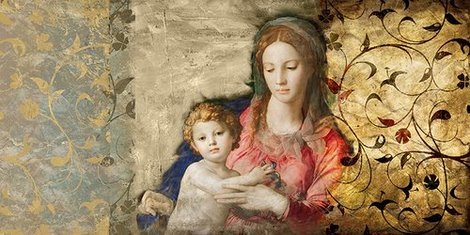 Image 2RX1804 Virgin Mary (after Bronzino) FIGURATIF DECORATIF Simon Roux