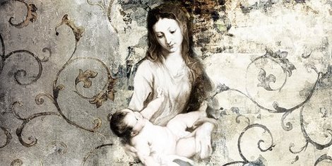 Image 2RX2541 Madonna and Child (after Van Dyck) FIGURATIF DECORATIF Simon Roux
