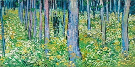 Image 2VG1959 Undergrowth with two figures PEINTRE PAYSAGE Vincent van Gogh