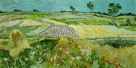 Image 2VG3021 La plaine d Auvers PEINTRE PAYSAGE Vincent van Gogh