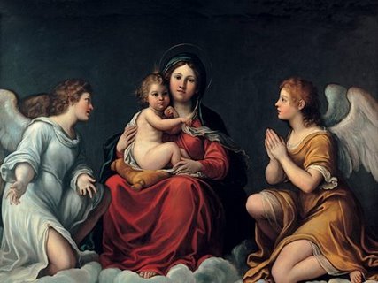 Image 3AA1598 Madonna con Bambino ed angeli ART CLASSIQUE FIGURATIF Francesco Albani