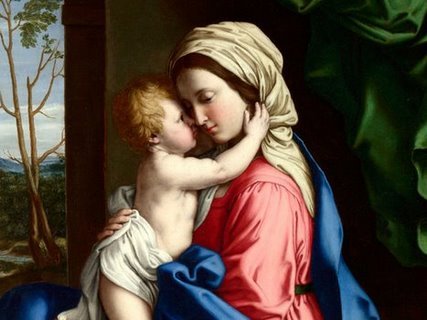 Image 3AA2744 The Virgin and Child embracing (detail) ART CLASSIQUE FIGURATIF Sassoferrato 