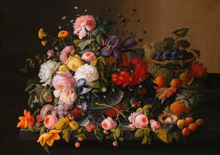 Image 3AA3953 Flowers and Fruits ART CLASSIQUE FLEURS Severin Roesen