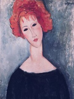 3AM068-Red-Head-ART-MODERNE-FIGURATIF-Amedeo-Modigliani