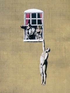 3BY2573-Park-Street-Bristol-(graffiti-attributed-to-Banksy)-URBAIN--Anonymous-(attributed-to-Banksy)-