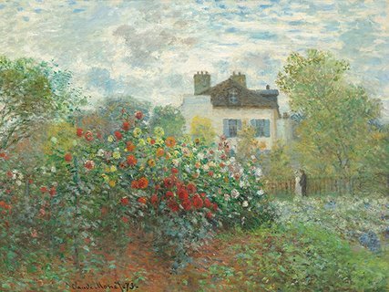 3CM4356-The-Artist-s-Garden-in-Argenteuil-PEINTRE-MER-Claude-Monet