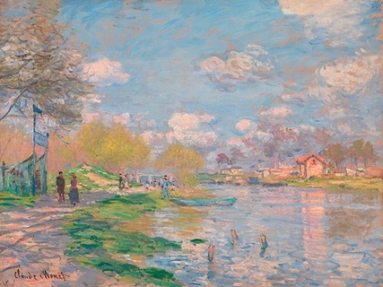 Image 3CM5209 Claude Monet Spring by the Seine