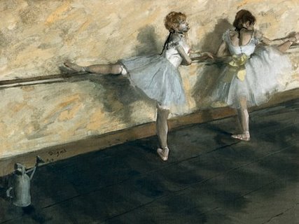 Image 3ED087 Dancers Practicing at the Barre ART MODERNE FIGURATIF Edgar Degas