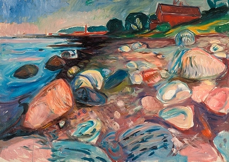 3EU5857-Edvard-Munch-Shore-with-Red-House