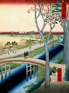 Image 3HI1442 Koume Embankment ART ASIATIQUE  Ando Hiroshige