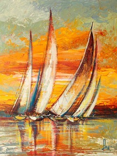 3LR5511-Luigi-Florio-Regata-al-tramonto-I