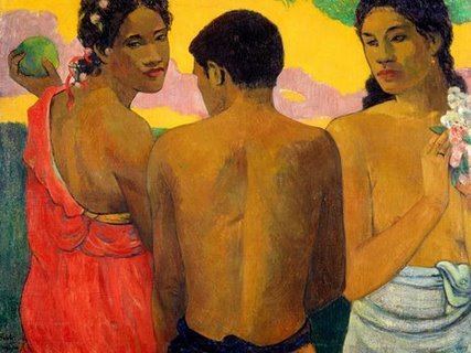 Image 3PG3009 Three Tahitians ART MODERNE FIGURATIF Paul Gauguin