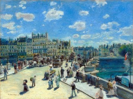 3PR1417-Pont-Neuf-Paris-ART-MODERNE-PAYSAGE-Pierre-Auguste-Renoir-