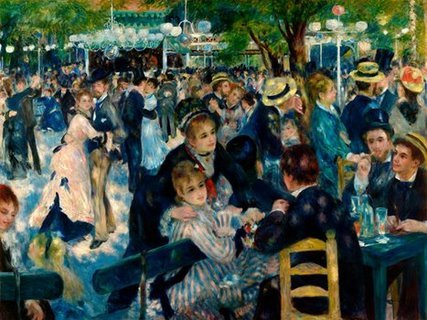 Image 3PR1559 Dance at Le Moulin de la Galette PAYSAGE ART MODERNE Pierre-Auguste Renoir 