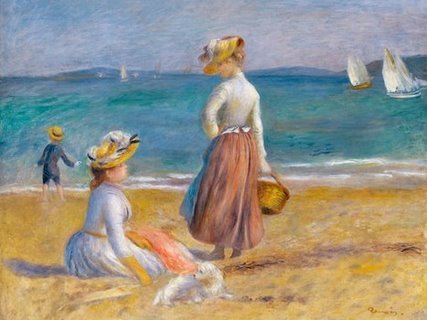 3PR1966-Figures-on-the-Beach--PAYSAGE-FIGURATIF-Pierre-Auguste-Renoir