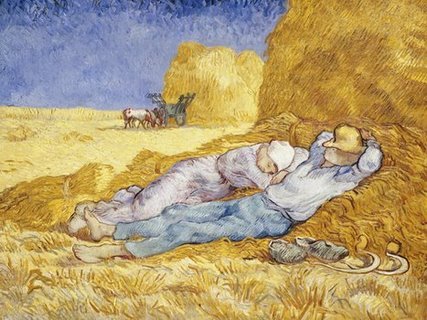 Image 3VG032 Noon: Rest  PEINTRE PAYSAGE Vincent van Gogh