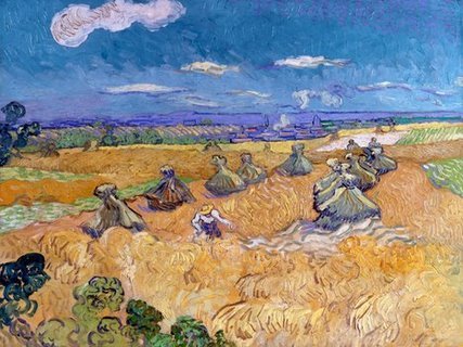 3VG1543-Wheat-Fields-with-Reaper-Auvers-PEINTRE-PAYSAGE-Vincent-van-Gogh