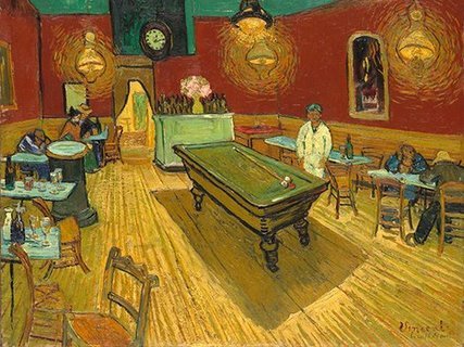 Image 3VG560 The Night Cafe (detail) PEINTRE FIGURATIF Vincent van Gogh