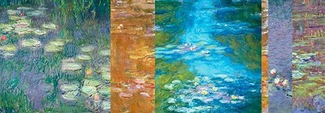 Image 4CM1840 Monet Deco Waterlilies II PEINTRE  Claude Monet