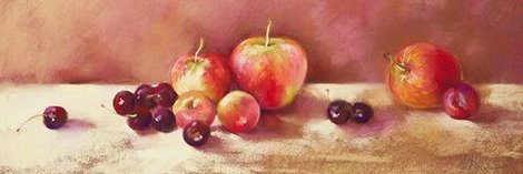 4NW3390-Cherries-and-Apples-VINTAGE-FLEURS-Nel-Whatmore
