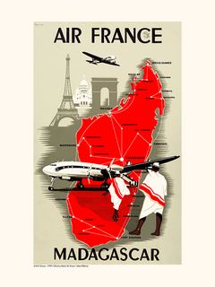 Image A1416Madagascarvignette Musée Air France Air France / Madagascar A1416