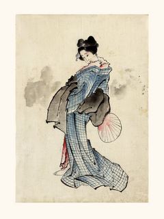 Image Katsushika Hokusai Dessin de Femme SE_HokusaiFemme