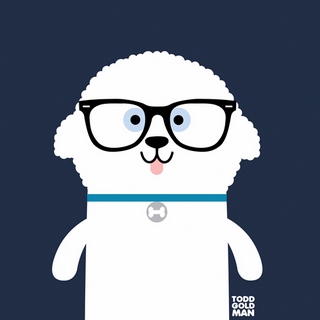 t699d-Todd-Art-Bow-Wow-Bichon-Frise