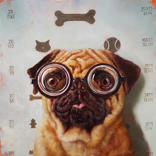 h1242d-Canine-Eye-Exam-HUMOUR-ANIMAUX--Lucia-Heffernan