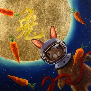 Image h1311d Journey to the Moon HUMOUR ANIMAUX  Lucia Heffernan