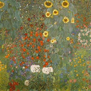 Image ig4185 Jardin avec tournesols ART CLASSIQUE   Gustav Klimt