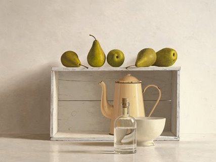 ig4573-Five-Pears-on-Box-DECORATIF-CUISINE--Willem-de-Bont