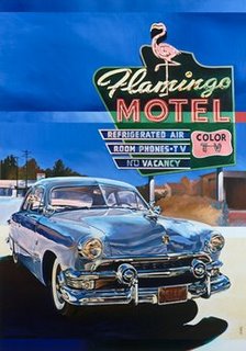 Image ig6684 Flamingo Motel VINTAGE VEHICULE  VAUTRIN